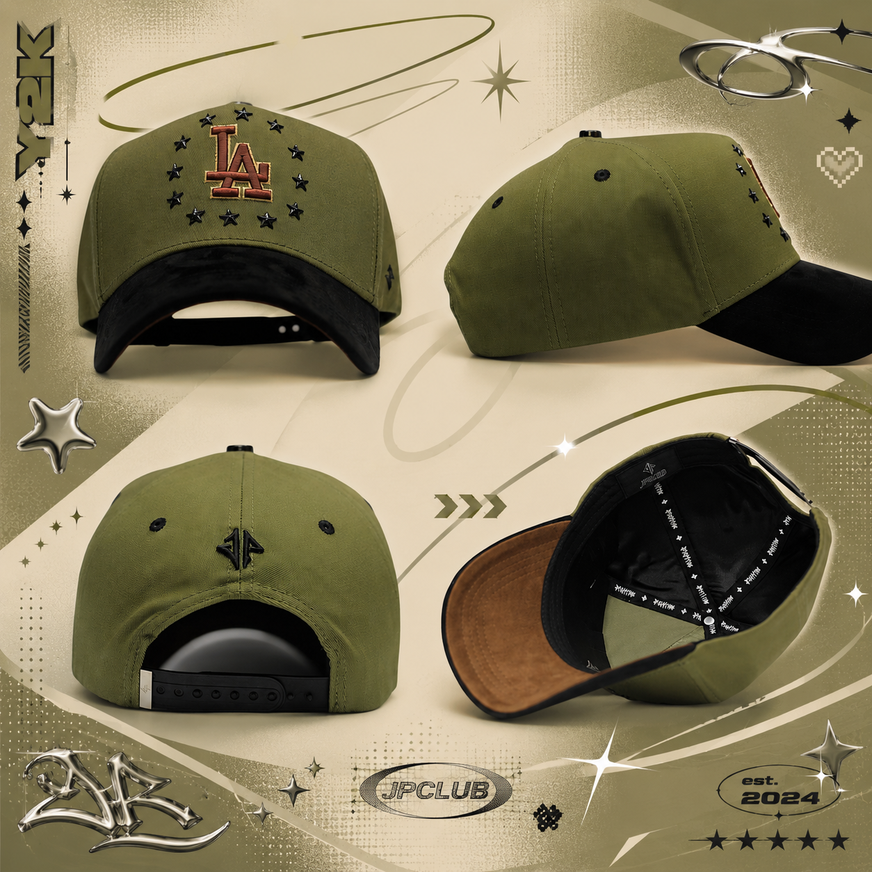 Gorras JP Drop Completo 5 Piezas Ajustables